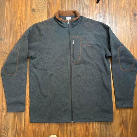 Columbia Sportswear Other - COLUMBIA MENS CANYON POINT ZIP UP GRAY COLOR WITH ELBOW PAD STITCHING SIZE XL